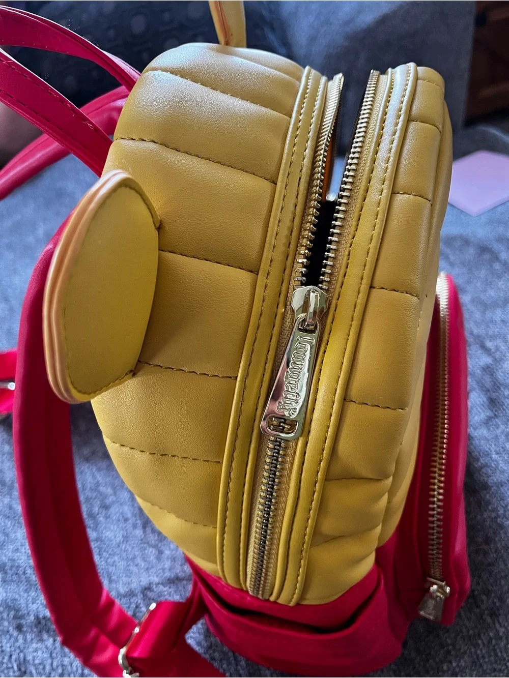 Disney Loungefly Winnie the Pooh Yellow & Red Kids Backpack